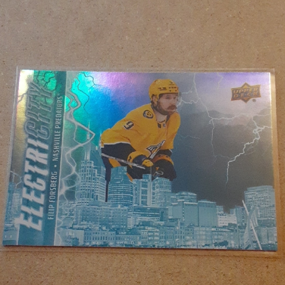 Forsberg Upper Deck ElectriCITY Hockey Insert Card